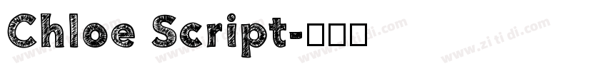Chloe Script字体转换